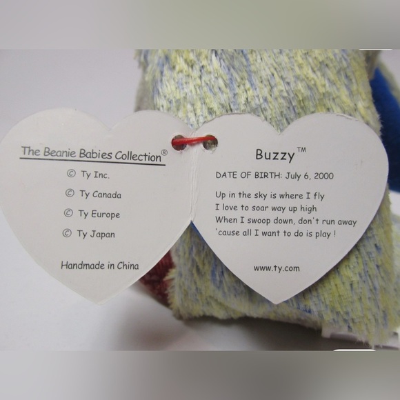 Rare Ty Beanie Baby RARE Buzzy the Buzzard PRISTINE CLEAN Brand New MINT NWT! - Picture 4 of 6